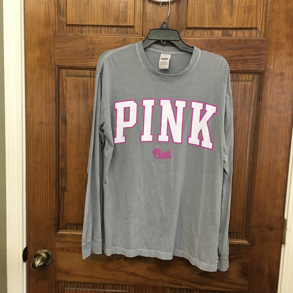 Victoria’s Secret PINK long sleeve t-shirt grey